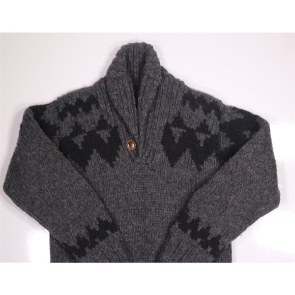 Filson Collectors Handmade Wolf Pass Canadian Artisans Shawl Wool Sweater XS - Picture 2 of 8